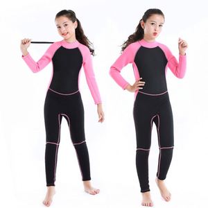 Customized Kids <strong>Children</strong> Youth Boys Girls 2.5mm Neoprene Long Sleeves Anti-UV Sun Protect Surf <strong>Diving</strong> Full Wetsuit - Product Image 2