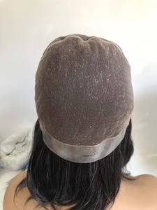 HQ sistema di capelli a prezzi accessibili <span class=keywords><strong>parrucca</strong></span> piena di pizzo 100% capelli umani <span class=keywords><strong>parrucca</strong></span> da uomo prezzo all'ingrosso di fabbrica parrucche anteriori in pizzo <span class=keywords><strong>con</strong></span> capelli grigi Stock - Product Image 3