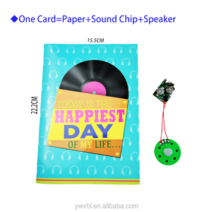 Bán Buôn Tùy Chỉnh Phổ Biến 30 Giây Âm Nhạc Âm Thanh Sinh Nhật Thiệp Chúc Mừng Với Ánh Sáng Cho Thẻ Quà Tặng - Product Image 5