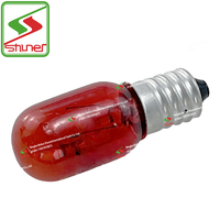 Ampoule indicatrice de four rouge E10 T20 240V 5W, lampe d'avertissement incandescente résistante aux hautes températures, remplacement