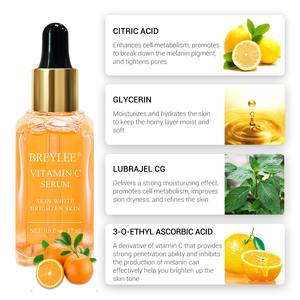 Sérum visage BREYLEE, marque privée, vitamine C, élimine les taches brunes, éclaircissant, anti-âge, soin de la peau, 17 ml - Product Image 2