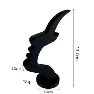 Espositore per Occhiali a Forma di Profilo Umano Stampato in 3D, Porta Occhiali Stile Bohemien con Finitura Lucida, Fatto a Mano - Product Image 4