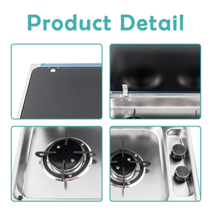 Fornello a Gas JDA Premium in Acciaio Inox 304 di Grado Alimentare con 2 Bruciatori per Camper, Roulotte, Barche e Motorhome - Product Image 5