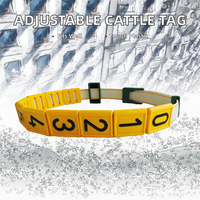 Collier de cou réglable pour bovins, bande d'identification numérotée pour vaches, anneau d'identification en plastique pour la gestion des troupeaux d'élevage