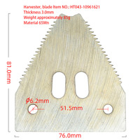 Lame de récolte portable, couteau rotatif pour moissonneuses-batteuses et ensileuses