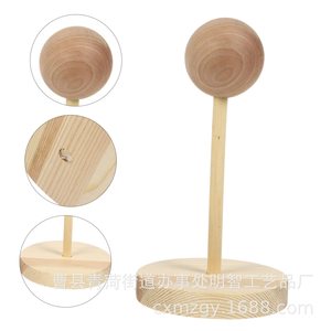 Support d'affichage de perruques en bois pour poupées BJD, couleur bois naturel, support de rangement de bureau - Product Image 4
