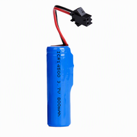 Batterie LN 14500 3.7V 800mAh Li-ion 2.96Wh, cellule rechargeable avec fils et connecteur pour lampe torche LED, rasoir