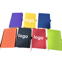 Carnet de notes A5 personnalisé en papier noir fait main avec couverture rigide, logo en relief, 80 feuilles, avec bande élastique, 2025