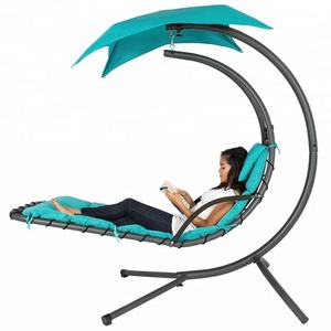 Zoshine ocio hamaca soporte columpios adultos silla <span class=keywords><strong>colgante</strong></span> <span class=keywords><strong>tumbona</strong></span> flotante Patio silla al aire libre <span class=keywords><strong>con</strong></span> cojín cómodo - Product Image 2