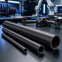 TLL Produk Terbaru 3K Twill Matte Carbon Fiber Tube Ringan dan Kuat untuk Rangka Lengan Drone FPV DIY