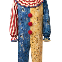 Costume de Clown Rétro Adulte, Combinaison à Col Volanté, Chapeau Pointu, Pompon, Bicolore, Vintage, pour Halloween, Soirée Masquée