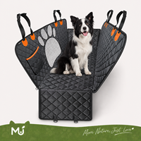 Housse de siège de voiture pour chien imperméable avec fenêtre en maille, rabats latéraux, protection antidérapante pour siège arrière, housse de voyage personnalisée pour animaux de compagnie OEM