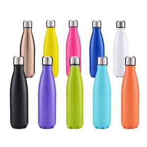 500ml Vacuum Insulated Travel, Water <b>Bottle</b> Leak-proof Double Walled Cola Shape Stainless Steel Water <b>Bottle</b>/ - Product Image 6