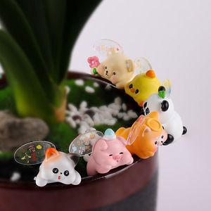 Animal Resin Figurines With Cards <b>Mini</b> Decor For Monitor <b>Desk</b> Gift - Product Image 4