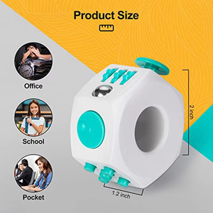 Jumon Autism Anti-Stress <b>Magical</b> 6-Sided Cube Spinner Toys for Outdoor Playing Customized Color Plastic & Metal Finger Toy - Product Image 4