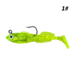 Luya Bait 6cm7g Pescado envuelto en plomo Cebo falso Salamandra gigante Cola en T Cebo biónico <span class=keywords><strong>PVC</strong></span> Sumergido Gancho único Cola en T - Product Image 6