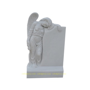 Mano tallada cementerio productos de mármol rezando estatua del Ángel - Product Image 5