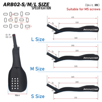 Guidon de triathlon WINOWTTT en fibre de carbone, type Aero TT, avec extensions et support Garmin