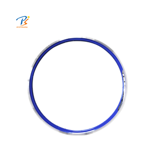 Cerchio per Bicicletta BMX da <span class=keywords><strong>26</strong></span> Pollici, 32 Fori, Freno a V, in Lega di Alluminio Bicolore con Bordo Rosso - Product Image 2