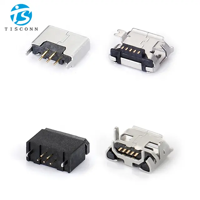 [ Various Micro USB Connector ] Factory Wholesale Type A/B Male/Female Plug/jack 5 Pin Waterproof Micro USB Connector