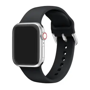 Cinturino in Silicone per apple watch cinturino in gomma iwatch sport band 40mm 44mm serie misura 9/8/76/5/4/3/2/1/SE