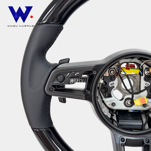 Für Porsche 911 Boxter Cayenne 958 Taycan 996 997 991 718 918 <span class=keywords><strong>GT2</strong></span> GT2RS GT3RS GT4 Multifunktionales Klavierlack-Schwarz Lenkrad - Product Image 2