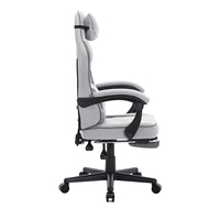 Chaise de bureau gaming professionnelle en cuir inclinable et pivotante pour PC et jeux de course
