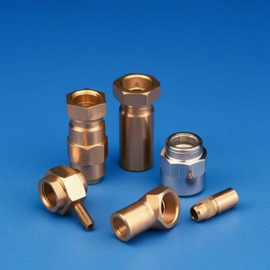 Accesorios de alimentación de extremo de latón de calidad Superior, piezas de acoplamiento de junta de tubería segura de alta presión, plomería industrial para el hogar, níquel - Product Image 4