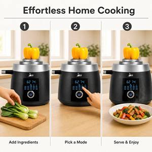 Robot de cuisine automatique avec fonction de pesage, panneau tactile intelligent, multicuiseur, 10 modes de cuisson - Product Image 6