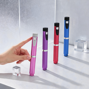 Ergonomic Metal Fluid Applicator Pen Reusable Adjustable Hand Operated Tool Portable Refillable Skin Care Liquid Dispenser - Product Image 1