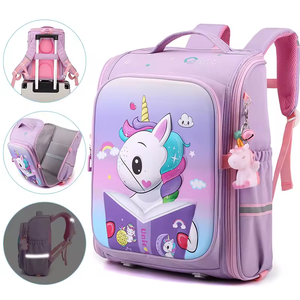 2024 filles à la mode dessin animé école sac à dos usine directe résistant à l'usure décompression colonne vertébrale soins <span class=keywords><strong>cartable</strong></span> échantillon gratuit - Product Image 4
