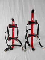 Support d'extincteur AnSu de luxe en acier au carbone rouge et noir pour les tailles 1 kg et 2 kg