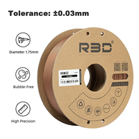 Filament d'imprimante 3D en poudre de cuivre métallique R3D 1,75 mm 1 kg 330 m de longueur Tolérance de 0,02 mm