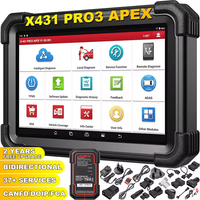 Outil de diagnostic automobile automatique Launch X431 Pro3 Apex Tricar avec garantie de 12 mois, équipement pour véhicules neufs et véhicules à énergie nouvelle