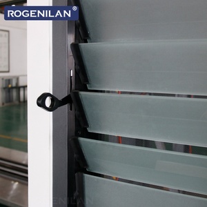 Fenêtres à persiennes en aluminium avec double vitrage trempé insonorisé, fabriquées sur mesure par ROGENILAN, avec moustiquaire - Product Image 6