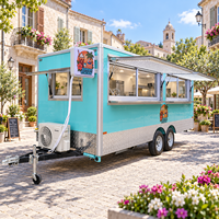 Camion de restauration mobile Etodevice de 18 pieds avec cuisine complète, idéal pour les hot-dogs, camping-car entièrement équipé, chariot à café, chariot à glaces