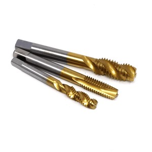 Tarauds en spirale en titane plaqué Esk 8-32 10-24 1/4 3/8 5/16 7/16 pour métaux non ferreux Centre d'usinage CNC - Product Image 2