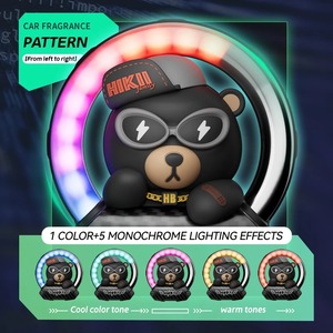 LED Music Rhythm Light Car désodorisants Accsesories Vent Scent Diffuser Perfume Lamp Atmosphere Interior Decorations Aroma USB - Product Image 6