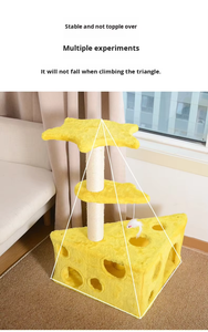 Arbre à chat <span class=keywords><strong>en</strong></span> bois moderne et durable Purr Garden Superior, avec 3 niveaux de perchoirs, écologique, pour salon intérieur - Product Image 5