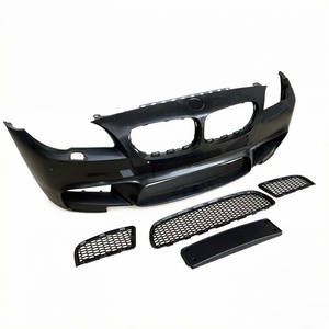 Kit Paraurti Anteriore Modificato M5 per BMW Serie 5 F10 <span class=keywords><strong>F18</strong></span> con Griglia e Porta Targa, Kit Carrozzeria Anteriore Aggiornato 2011-2017 - Product Image 3
