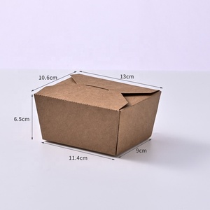 食品包装箱使い捨てクラフト紙箱卸売 - Product Image 4