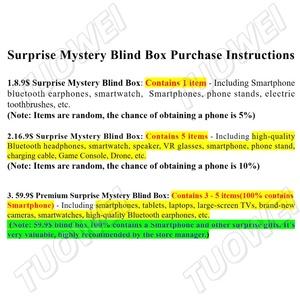 Bất ngờ bí ẩn hộp xu hướng sản phẩm <span class=keywords><strong>2025</strong></span> mới đến tai nghe điện tử điện thoại thông minh nhiều mặt hàng chơi game may mắn bí ẩn hộp - Product Image 2