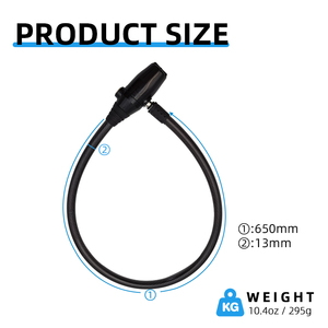 Nhiệm Vụ Nặng Nề 130dB Báo Động Khóa Cho Xe Đạp Chống Trộm Rung Cảnh Báo Với Rustproof Kẽm Hợp Kim Chuỗi Key Mở Khóa Cách - Product Image 3