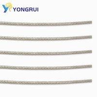 Câble métallique enduit de PVC de câble métallique de poisson d'acier inoxydable de 1mm-14mm en gros d'usine