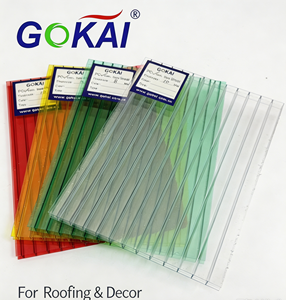 Plaque <span class=keywords><strong>alvéolaire</strong></span> en <span class=keywords><strong>polycarbonate</strong></span> double paroi, résistante aux UV, 6mm 8mm 10mm 12mm, transparente, pour toiture de serre, plaques solaires PC claires - Product Image 2