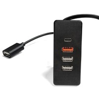 Enchufe oculto con carga rápida USB tipo C PD de 20 W, toma de corriente para sofá junto a la cama