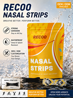 Bandes nasales roses en tissu de soie personnalisées avec logo CE, anti-ronflement, pour une meilleure respiration et une meilleure ventilation, patchs nasaux correcteurs