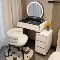 Comptoirs de haute qualité dessus de table de vanité Tbale de maquillage de style nordique avec miroir et commode légère en vente