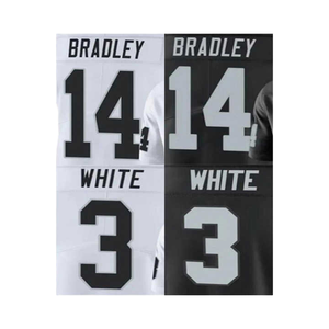 เสื้อฟุตบอลอเมริกันแบบย้อนยุค 32 ทีม ลายปัก/รีดร้อน ดีไซน์ปัจจุบัน สำหรับทุกเพศ ระบายอากาศได้ดี ลาย 3 มิติ 100% - Product Image 5