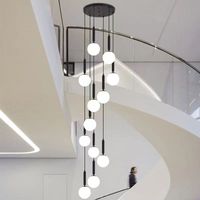 Luminaire suspendu LED en cristal moderne classique pour hôtel Villa, style nordique de luxe, hauteur réglable, intensité variable, installation de projet